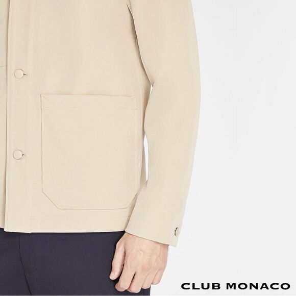 Club Monaco **NWT** Men’s Taupe Bonded Chore Coat - Picture 6 of 12